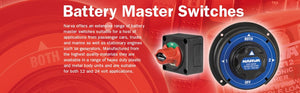 Narva 4 Position Rotary Battery Master / Isolation Switch (Contacts Rated 300A @ 12V)