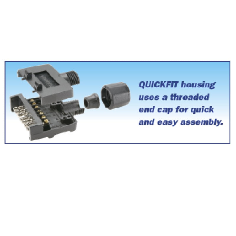 Narva 7 Pin Flat Quickfit Trailer Socket with Reed Switch Normally Ope ...