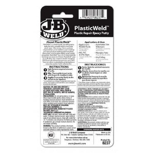 JB Weld PlasticWeld Plastic Repair Epoxy Putty Stick Fast Setting 8237