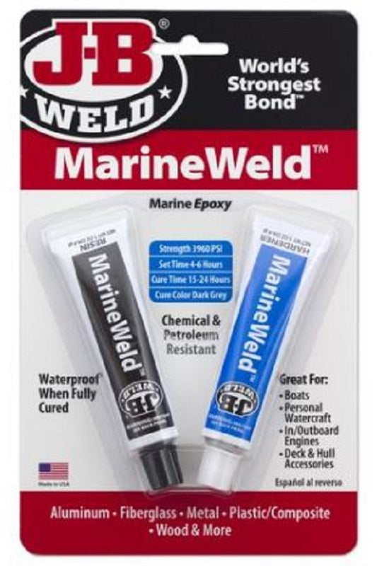 JB Weld MarineWeld Epoxy Glue Adhesive Glue Waterproof Cold Weld 8272