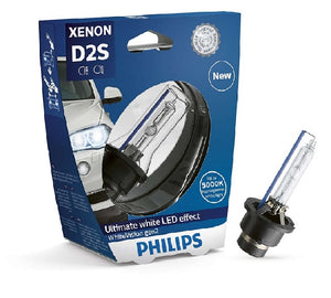 Philips D2S Headlight Globe High/Low Beam Xenon WhiteVision gen2 85v 35w 5000K