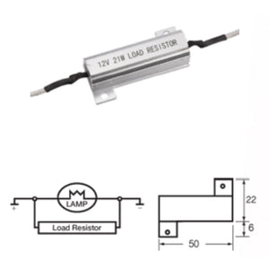 Narva LED Load Resistor 12v Fix Rapid Flasher Indicator & Brake Light Twin Pack 90034BL2