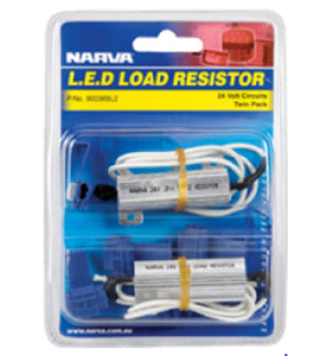 Narva LED Load Resistor 12v Fix Rapid Flasher Indicator & Brake Light Twin Pack 90034BL2