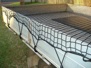 Cargo Net for Trailer Ute Boat 3m x 4m Bungee Cord 35mm Square Mesh Safe & Legal
