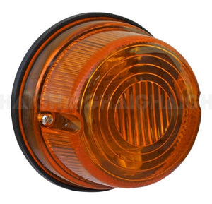 Trailer Lamp Amber Indicator Lens Only 12v 75mm 3" Set of 2 Suits Festoon or LED
