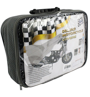 Motorbike Cover Fits Bikes 2.04m to 2.28m Deluxe Ultra Water Repellent Soft Non Scratch