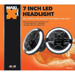 7" LED Headlight 6000K High/Low Integrated Park Light 12/24v Sealed Beam Upgrade
