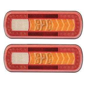 Maxilite LED Tail Light with Stop Tail Sequential Indicator Reflector & Fog 10-30v IP67