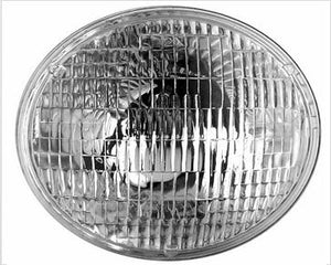 Sealed Beam Headlight 7" 178mm Round 75/50w 12v High/Low 3 Pin Push On Terminals